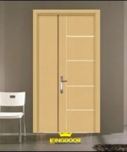Cửa gỗ MDF melamine 2 cánh mẹ bồng con KD.R5