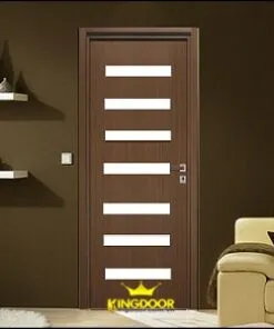 Cửa gỗ công nghiệp MDF phủ melamine KD.M1GL7
