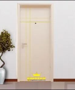 Cửa gỗ công nghiệp MDF phủ veneer KD.P1R4B