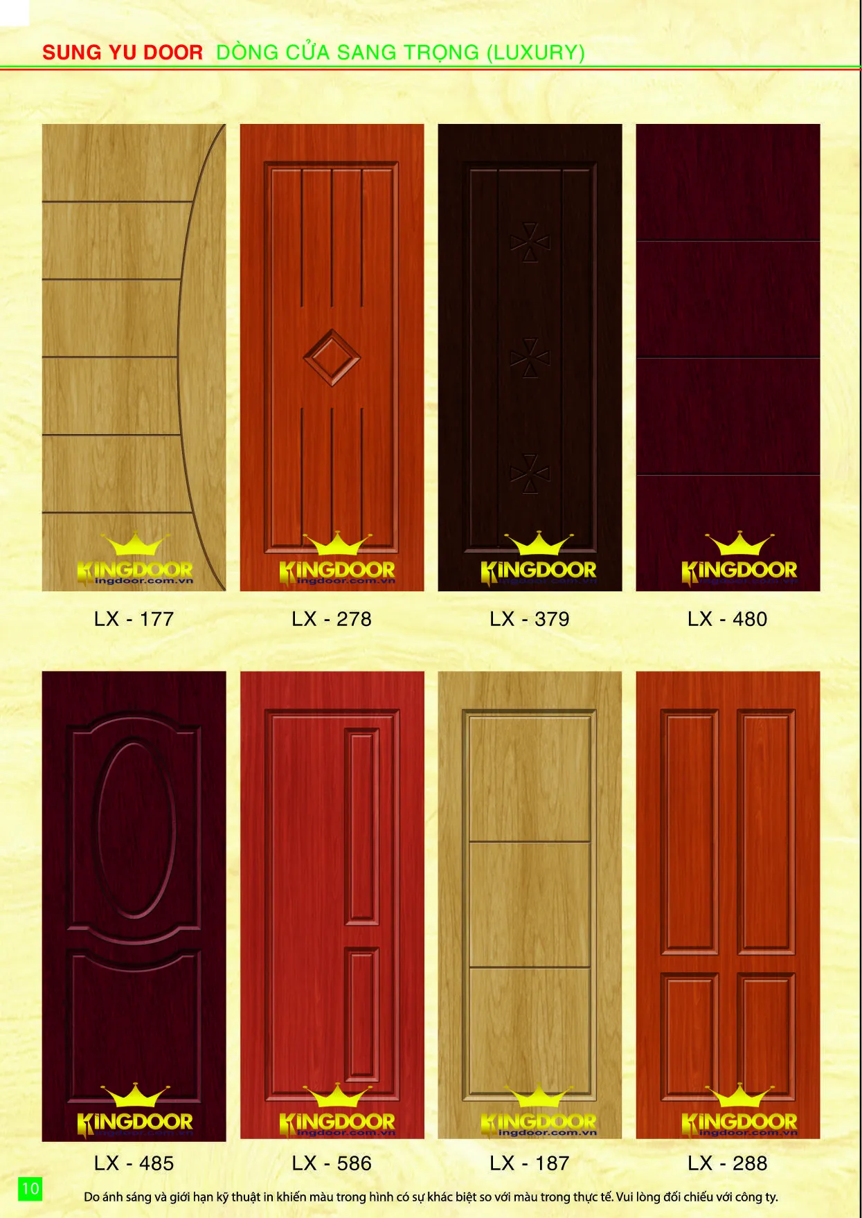 Cửa nhựa gỗ composite lx