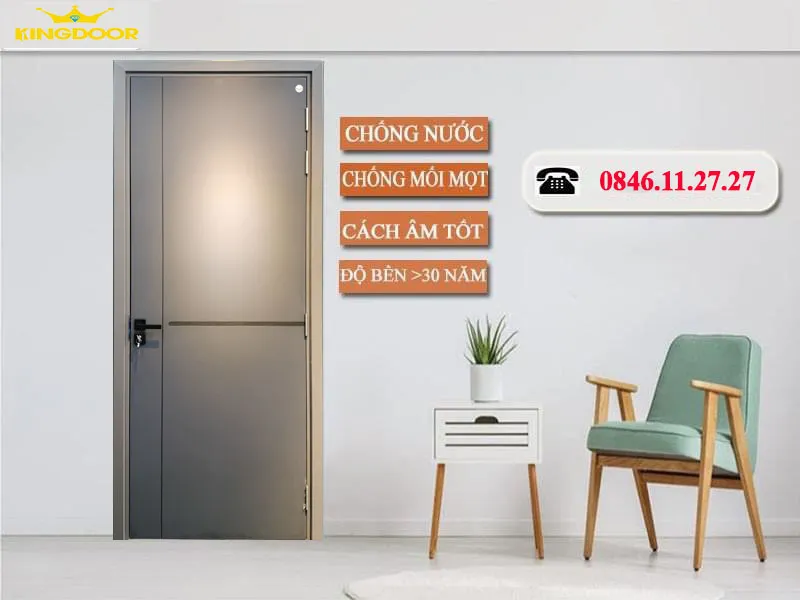 Cửa nhựa gỗ composite mới nhất
