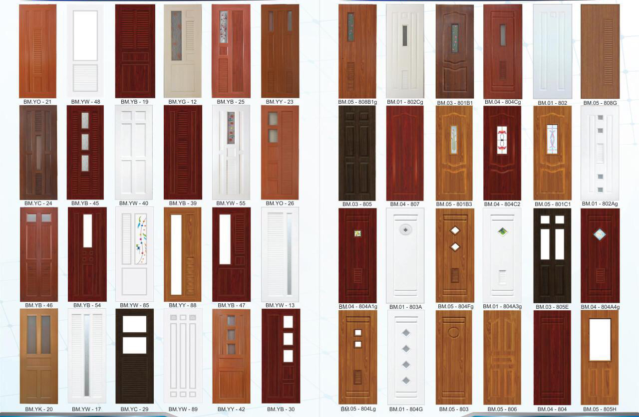 Catalogue mẫu cửa nhựa Đài Loan