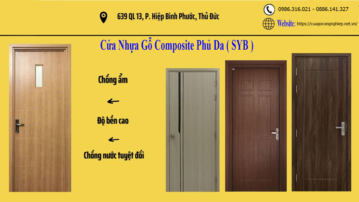 Báo giá ba loại cửa composite | Cấu tạo|Ưu điểm| Mẫu đang bán chạy nhất hiện nay