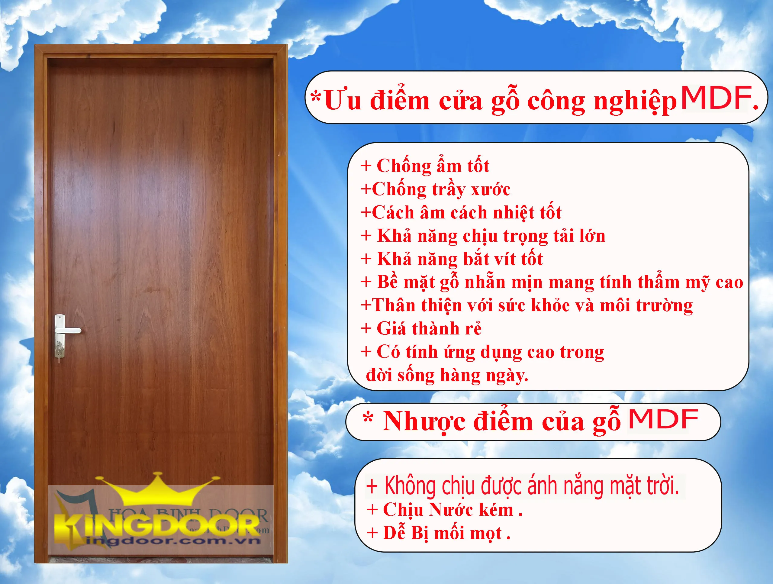 Cửa phòng ngủ đẹp MDF Melamine