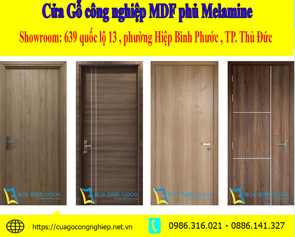 Báo giá cửa gỗ MDF Melamine 