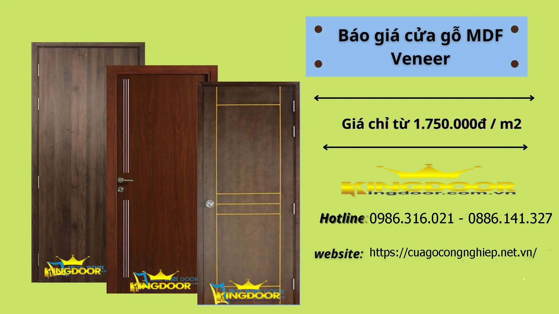 Cửa gỗ công nghiệp MDF Veneer