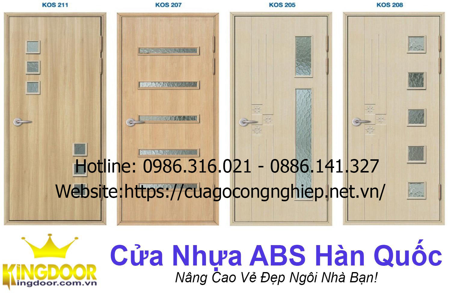 Mẫu cửa nhựa ABS Hàn Quốc tại Quận 3 – Thương Hiệu KOS