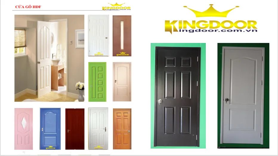 Cấu tạo cửa gỗ HDF Sơn