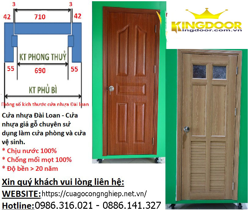 Cửa nhựa nhà tắm cao cấp