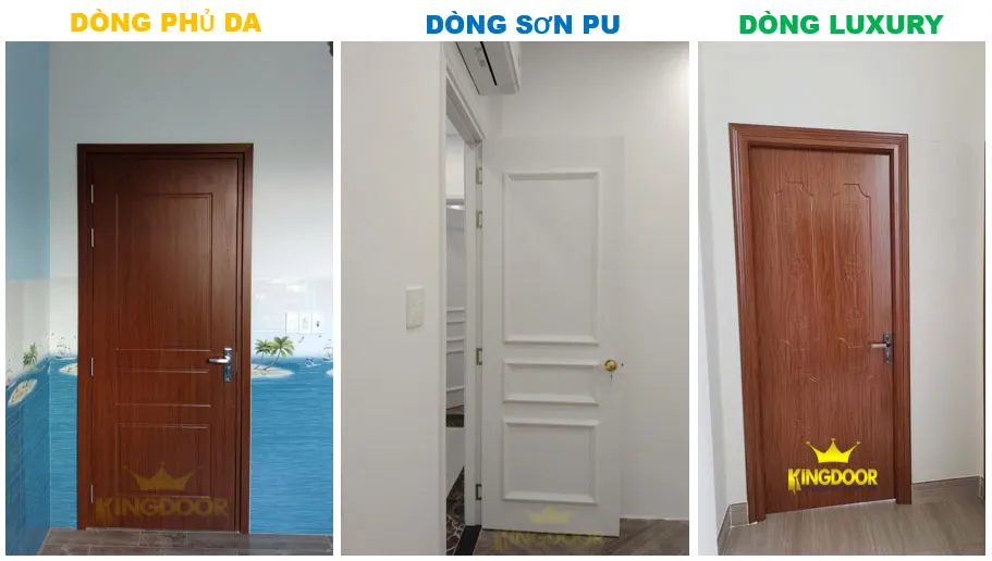 Cửa thông phòng gỗ công nghiệp