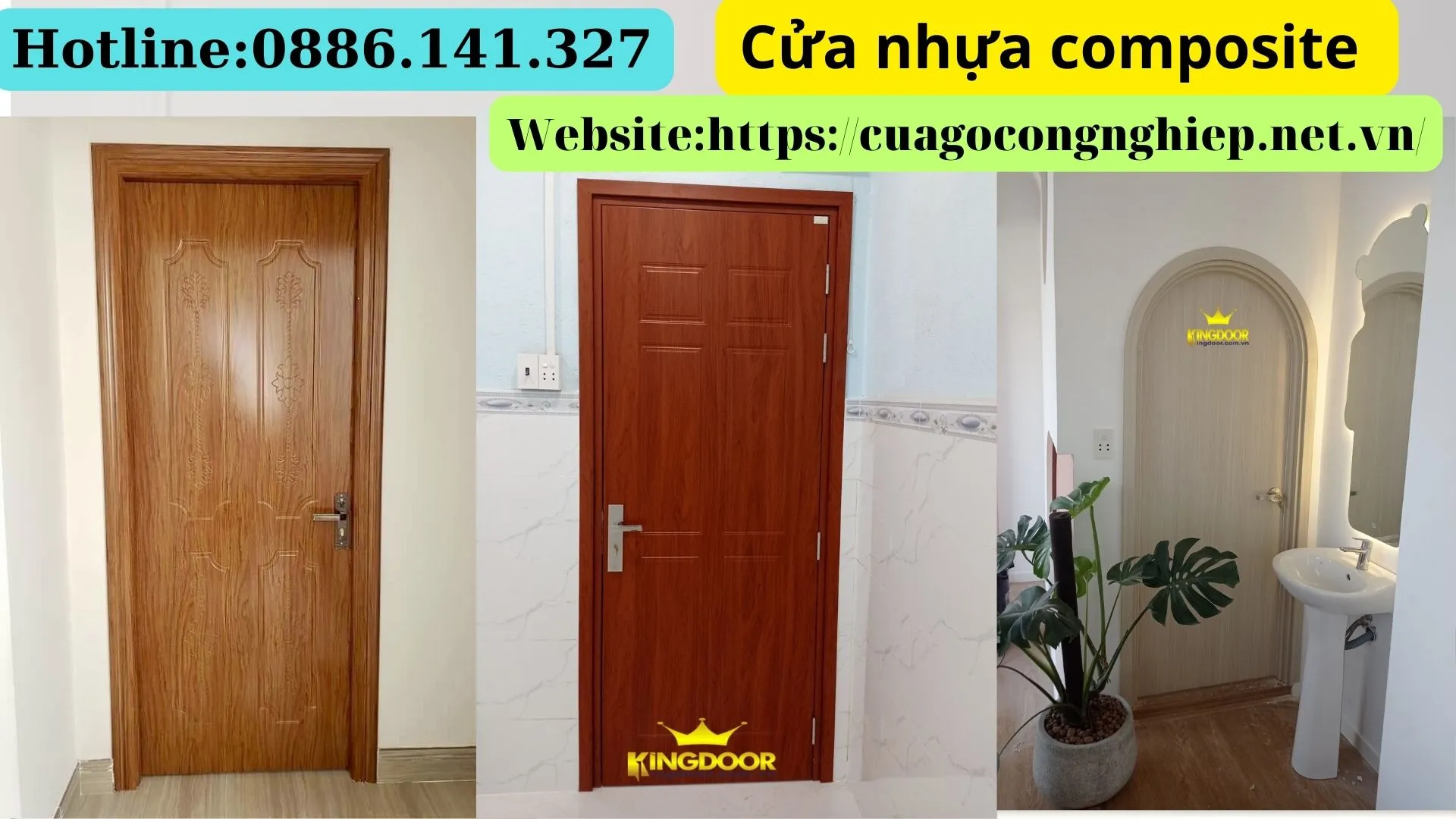 Cửa nhựa gỗ composite tại quận 9