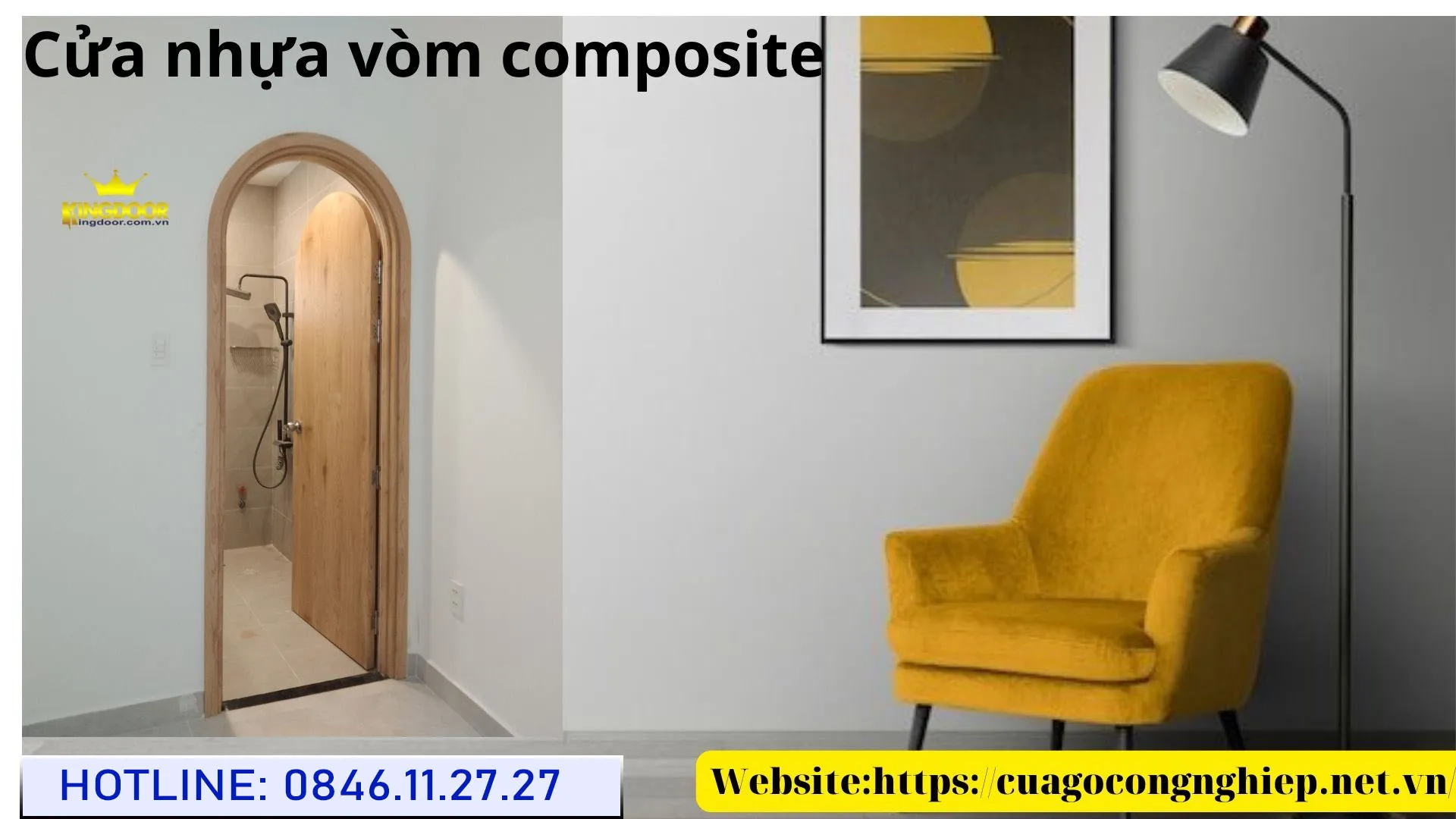 Cửa nhựa vòm composite tại
