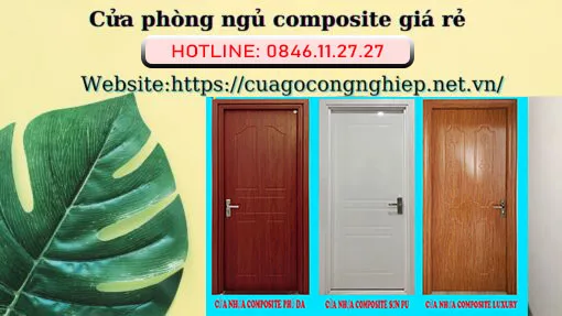 Cửa phòng ngủ nhựa composite giá rẻ