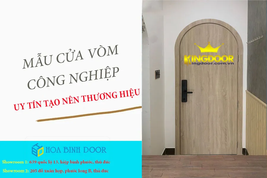 Cửa vòm gỗ công nghiệp