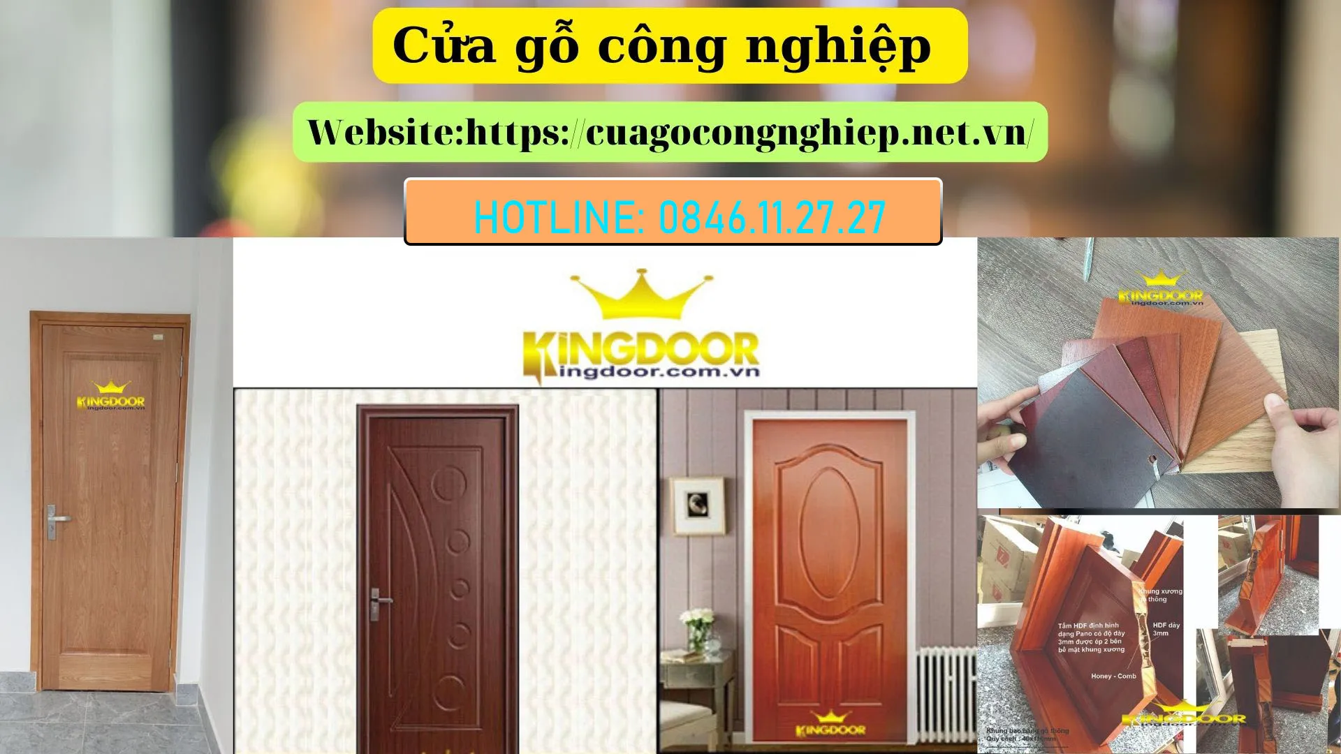 Cửa gỗ công nghiệp tai gò vấp