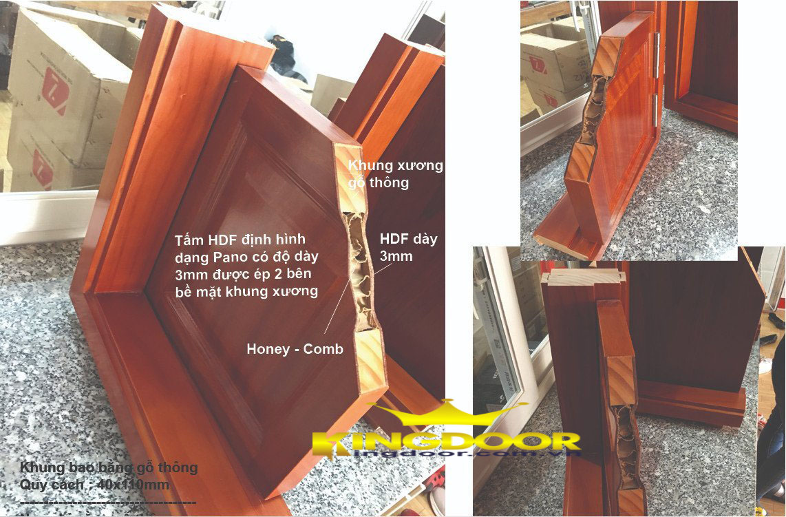 Giá cửa gỗ HDF Sơn tại TP.HCM 3