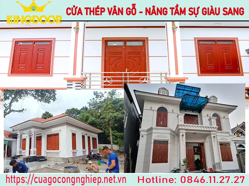 Cửa thép vân gỗ tại Đồng Nai – Cửa cho nhà chính