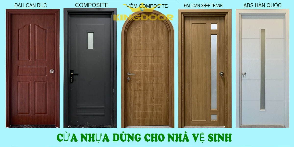 Các loại cửa nhà vệ sinh mới nhất hiện nay