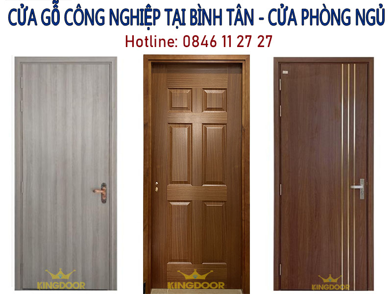 Giá cửa gỗ công nghiệp tại Bình Tân - Cửa phòng ngủ