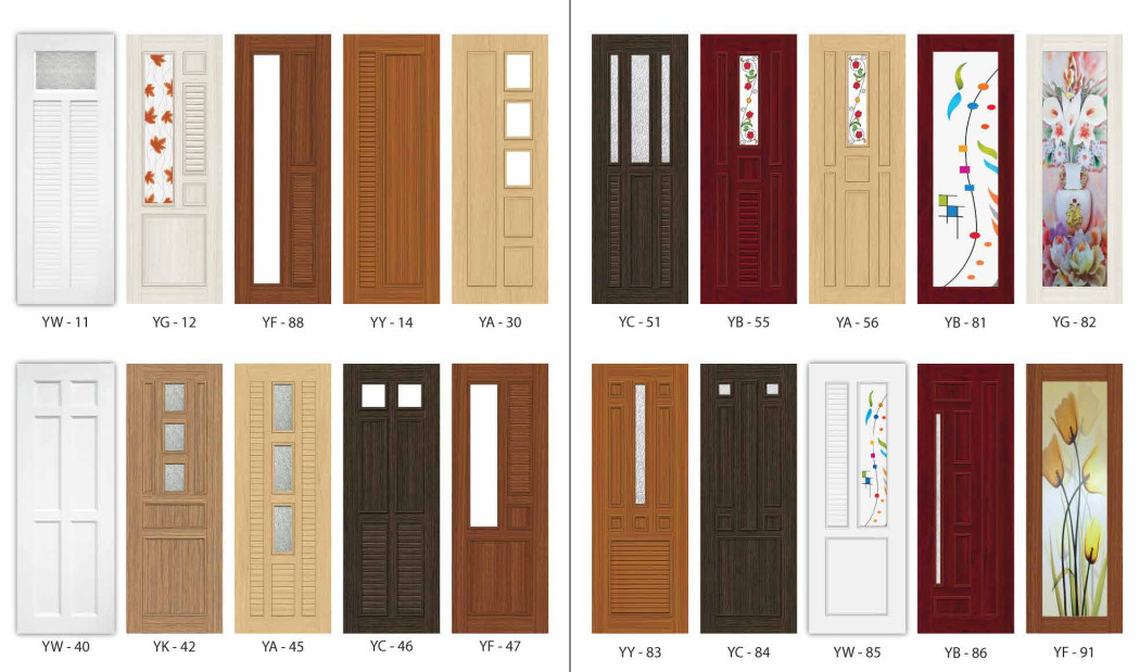 Mẫu cửa nhựa đài loan ghép thanh