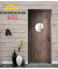 Cửa gỗ công nghiệp MDF phủ melamine KD-442RL