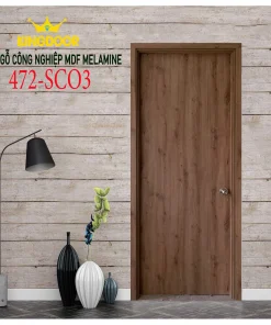 Cửa gỗ công nghiệp MDF phủ melamine KD-472SC03