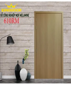 Cửa gỗ công nghiệp MDF phủ melamine KD- 610RM