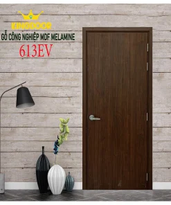 Cửa gỗ công nghiệp MDF phủ melamine KD-613EV