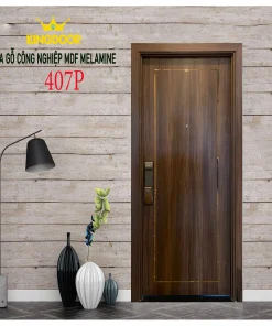 Cửa gỗ công nghiệp MDF phủ melamine KD.P-407P