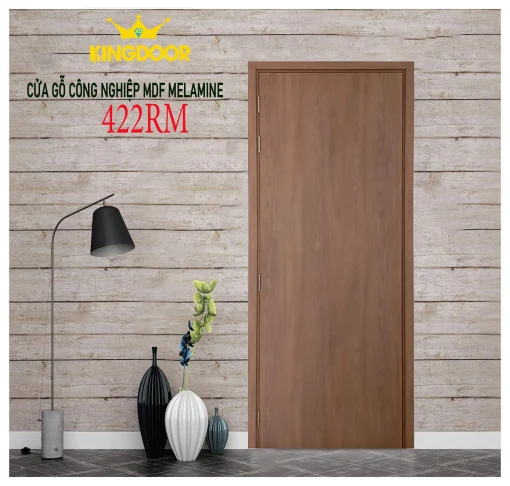 Cửa gỗ công nghiệp MDF phủ melamine KD.P-422RM