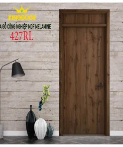 Cửa gỗ công nghiệp MDF phủ melamine KD.PT-427RL