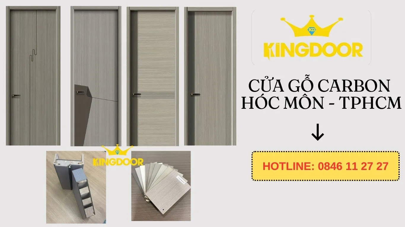 Cửa gỗ carbon tại hoc mon tphcm