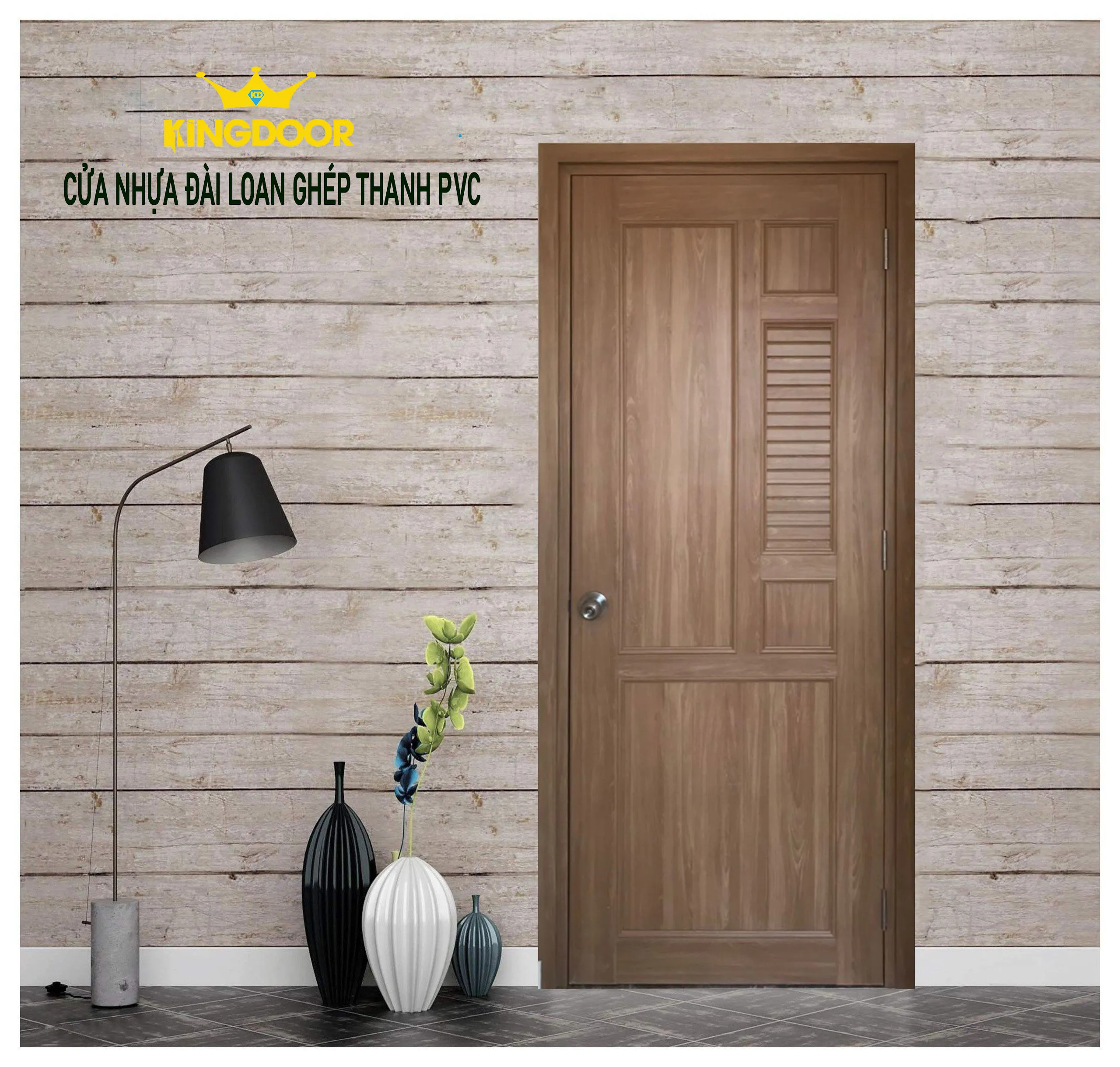 Cửa nhựa đài loan ghép thanh YA-12V