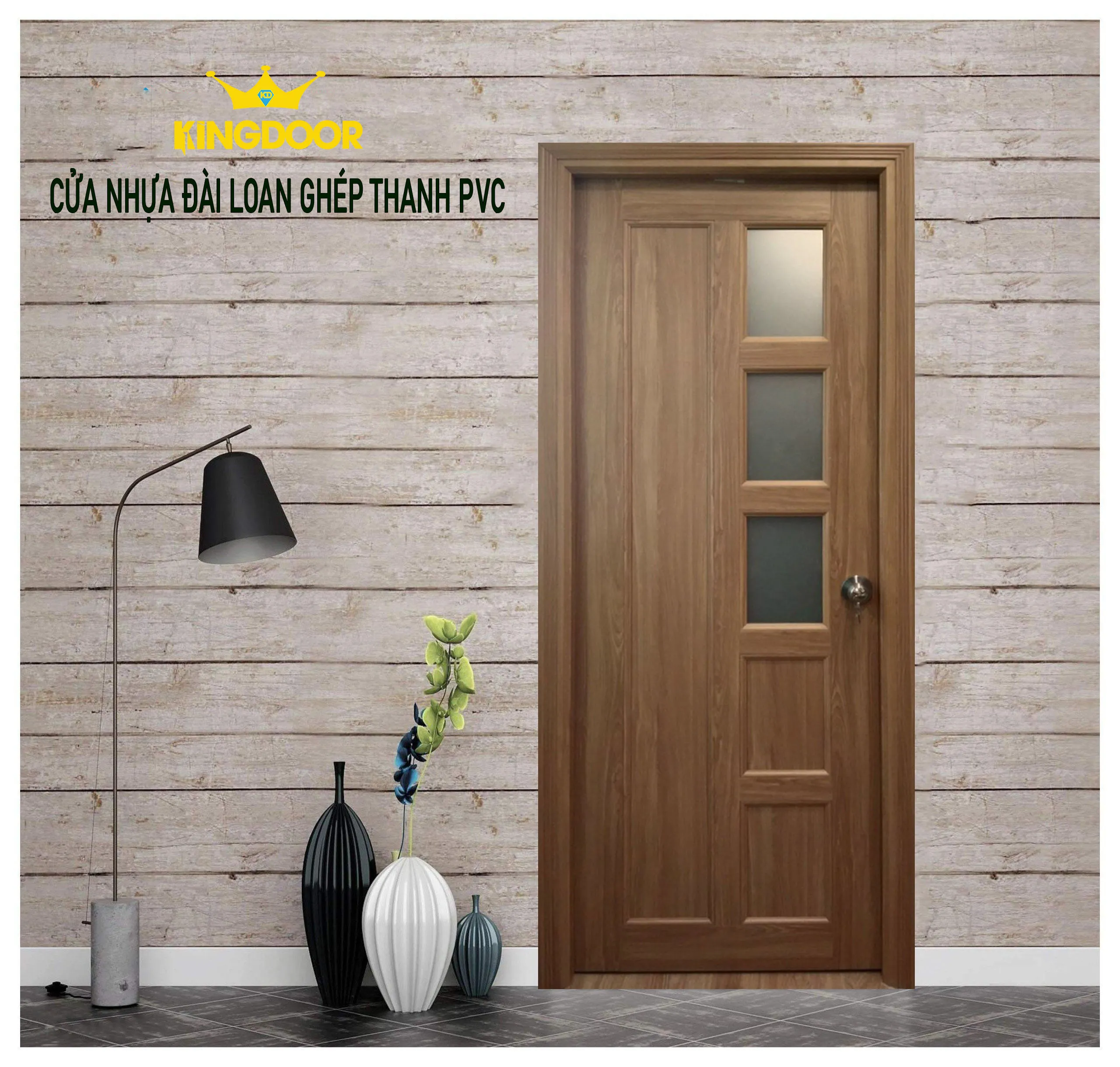 Cửa nhựa đài loan ghép thanh YA-30