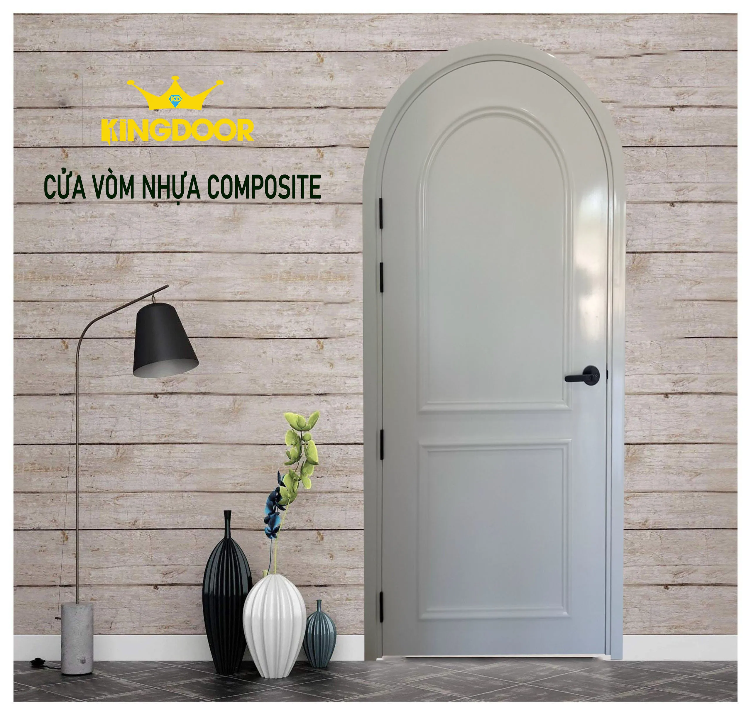 Cửa vòm nhựa composite SYA V191NN