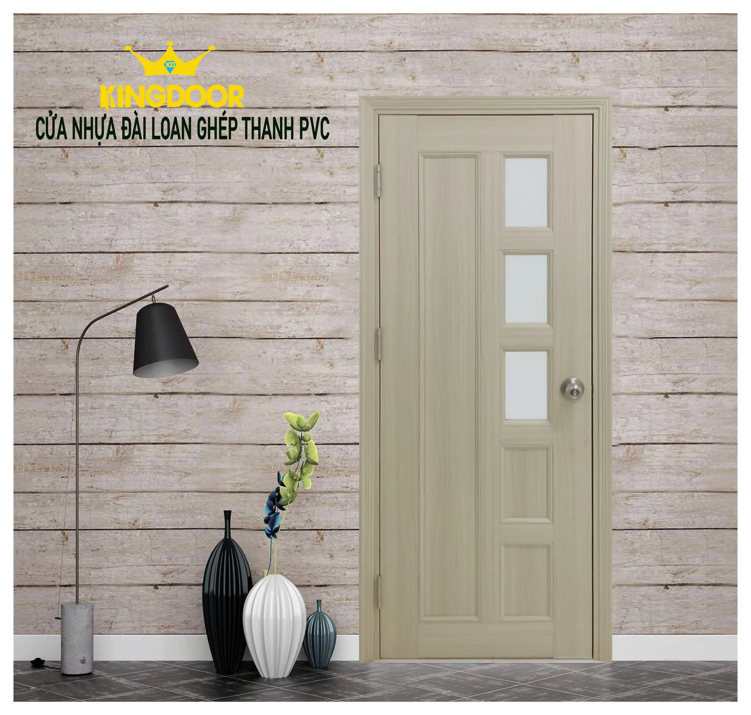 Cửa nhựa đài loan ghép thanh YG-30