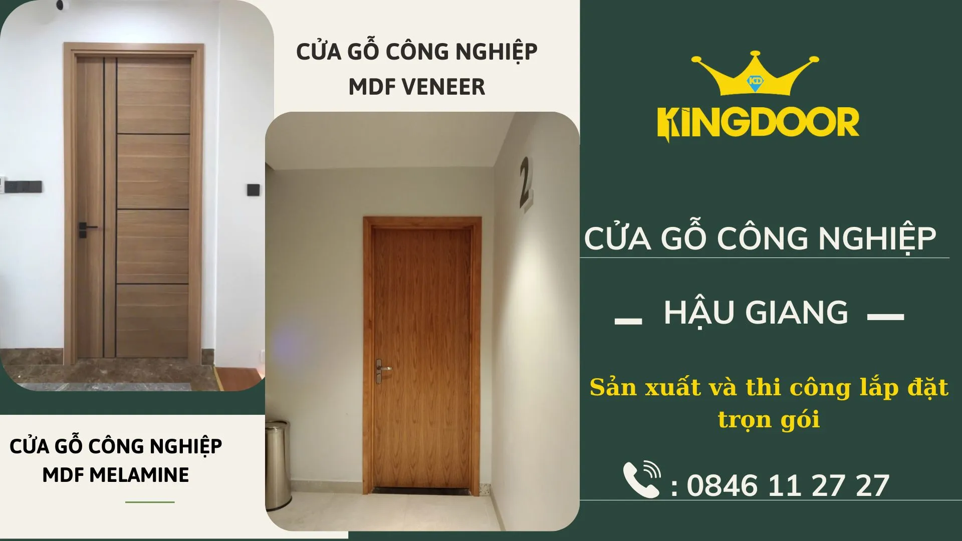 Giá cửa gỗ công nghiệp tại Hậu Giang - Cửa gỗ giá rẻ