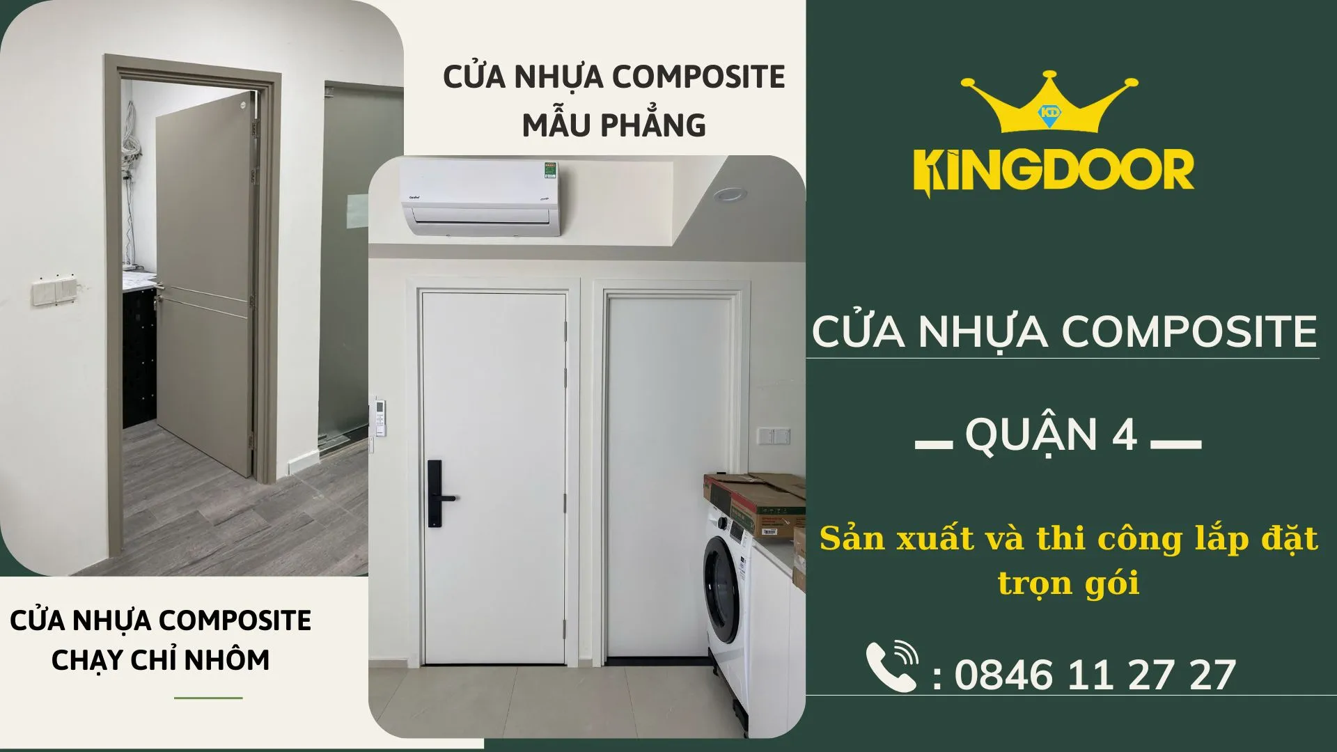Giá cửa nhựa composite tại Quận 4 - TPHCM