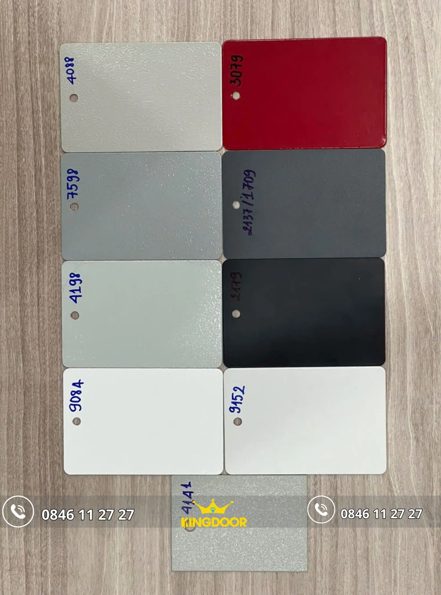 Bảng màu cửa thép chống cháy