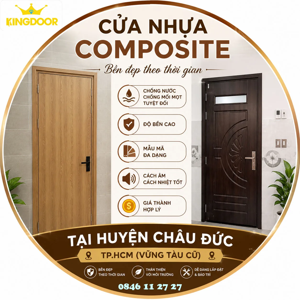 ửa nhựa composite tại huyen chau duc - tphcm