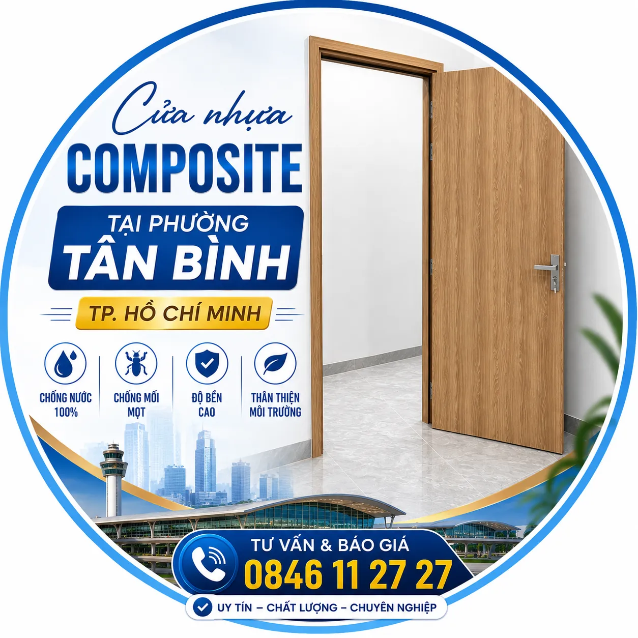 cửa nhựa composite tại phuong tan binh - tphcm