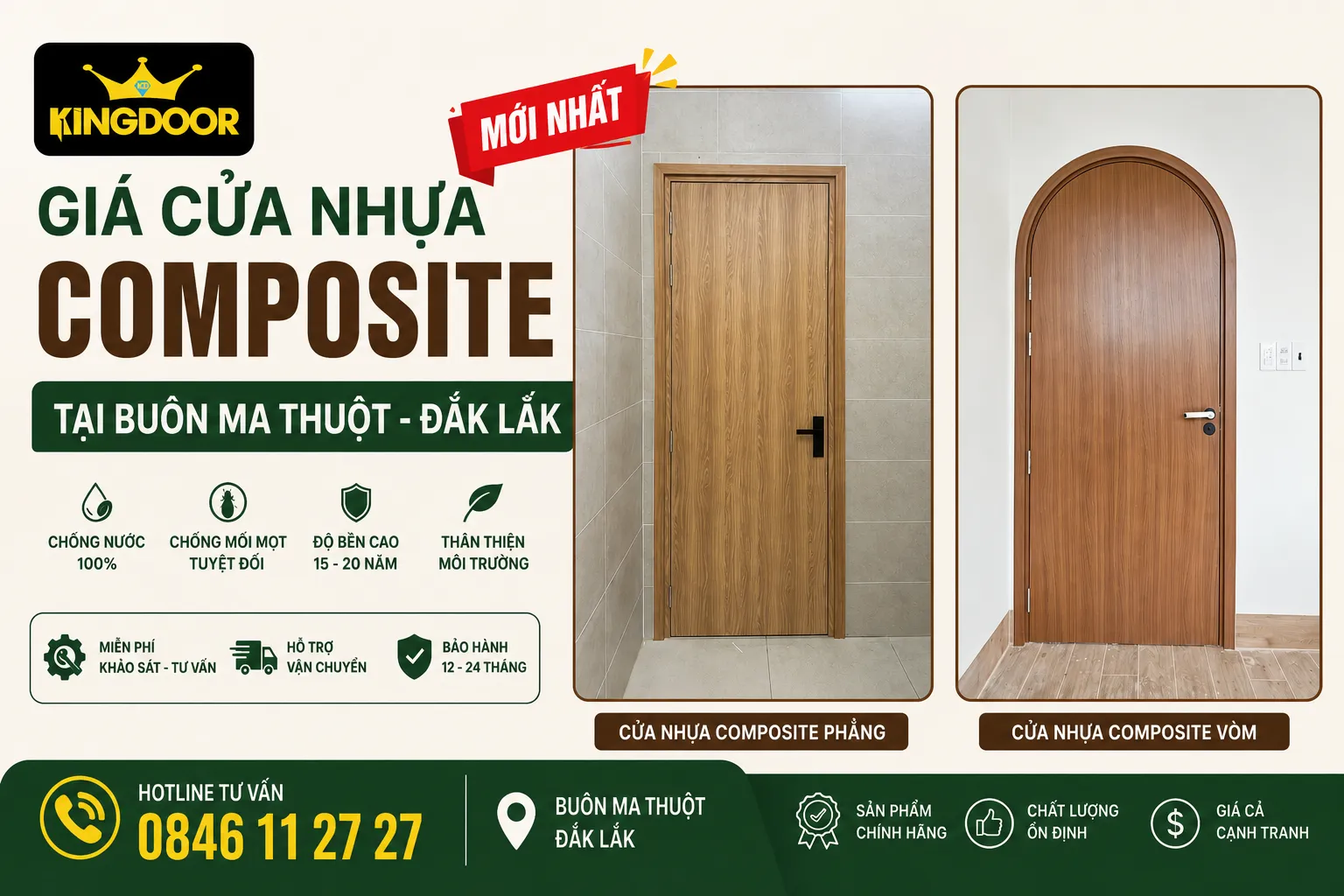 cửa nhựa composite tại buon ma thuot dak lak