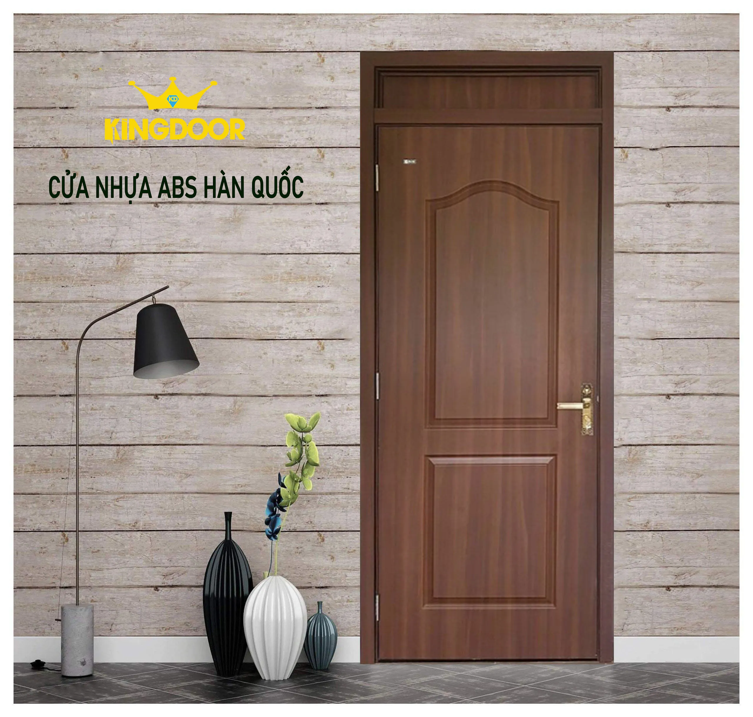 Cửa nhựa abs hàn quốc KD.610Fix1-MT104